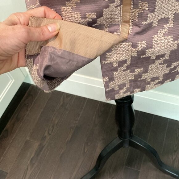 Ann Taylor Loft Pink Plaid Houndstooth Skirt Size 2 - Picture 9 of 14